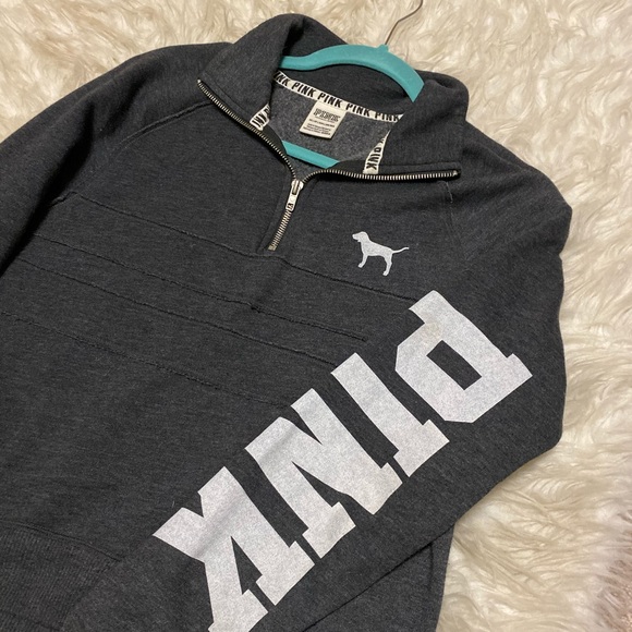 PINK Victoria's Secret Sweaters - Pink Half Zip Sweater